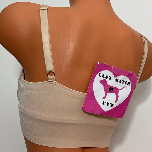 Victoria’s Secret PINK L XL Wireless Lightly Lined Bra Logo Longline - Picture 2 of 2